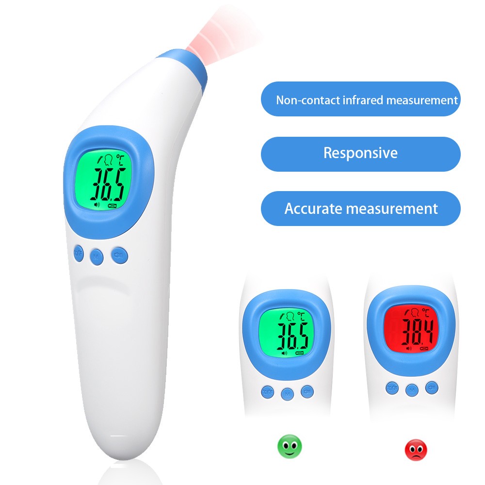 Non-contact IR Infrared Thermometer Forehead Temperature Measurement LCD Digital Display