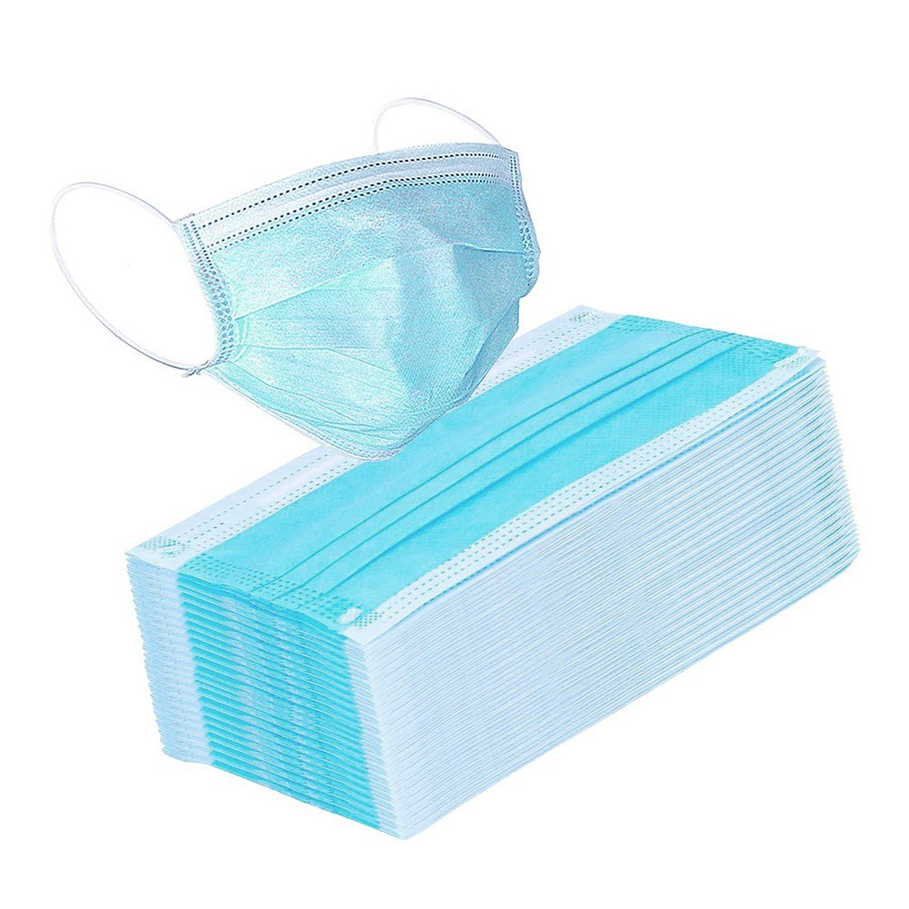 50 Pack Surgical Disposable Face Masks with Elastic Ear Loop