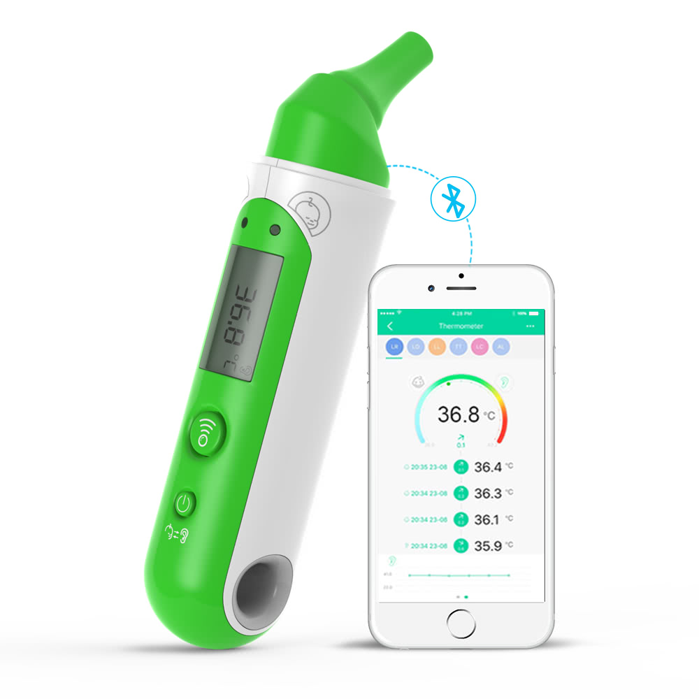 Koogeek Smart Thermometer Infrared Sensor Dual Modes Forehead & Ear Temperature