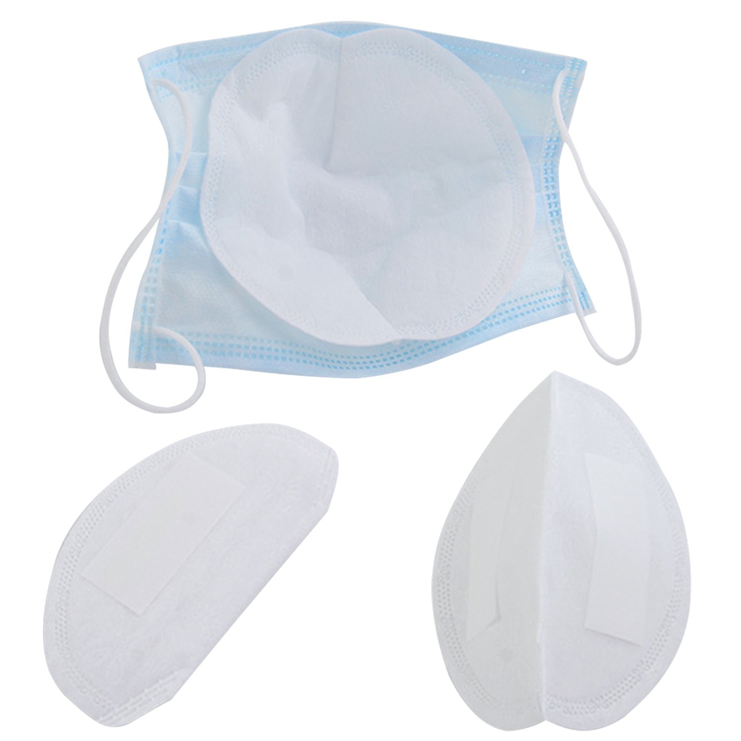 Disposable Face Masks Filter Pad 3 Layers Breathable Filter Protective Filter Mouth Mask Replacement Pad for Adult Kids