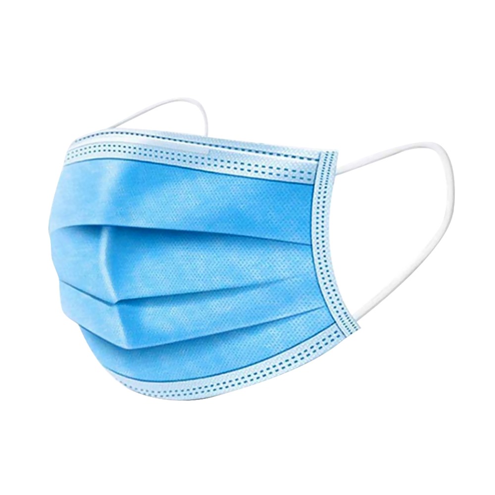 Disposable Face Mask Adaptable Nose Bar 3-Layer Protective Face Mask