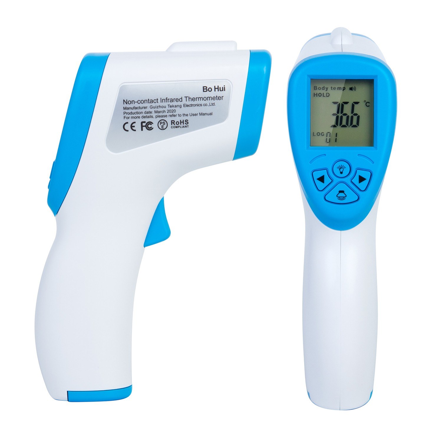 Infrared Thermometer Digital Forehead  Ear Thermometer Body and Object Temperature Meter with Fever Alarm and Memory Function  Ideal for All Ages