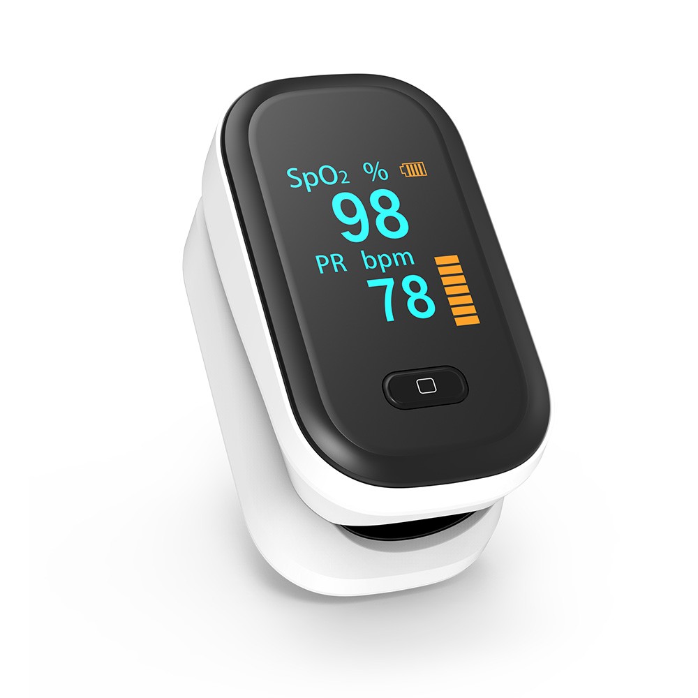 Portable Fingertip Oximeter B-lood Oxygen Pulse Rate Monitor OLED Display Home Physical H-ealth Oximeter