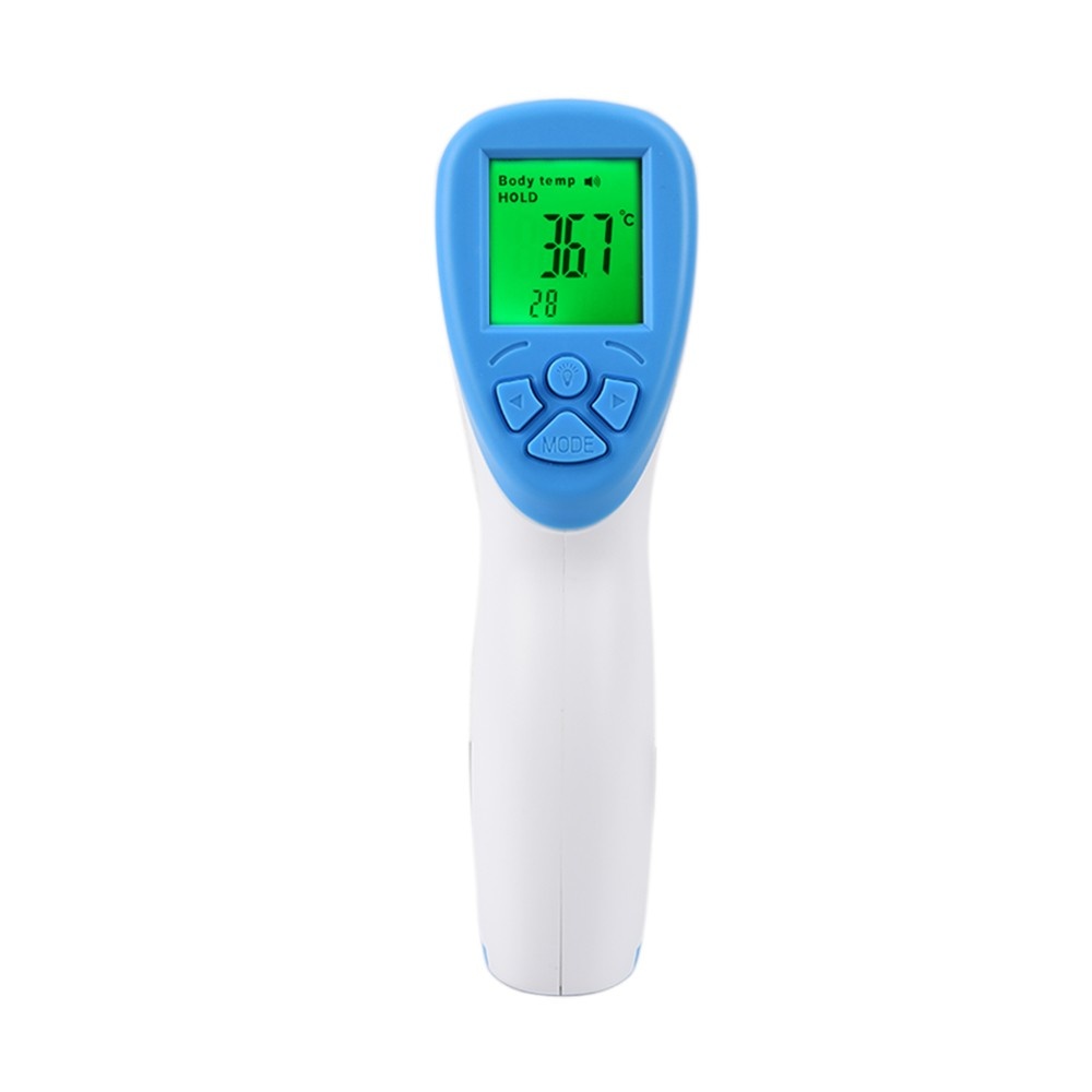 Non-contact IR Infrared Sensor Forehead Body/ Object Thermometer Temperature Measurement LCD Digital Display Handhold Design Unit Changeable Batter-y Powered Operated Portable for Baby Kids A-dult