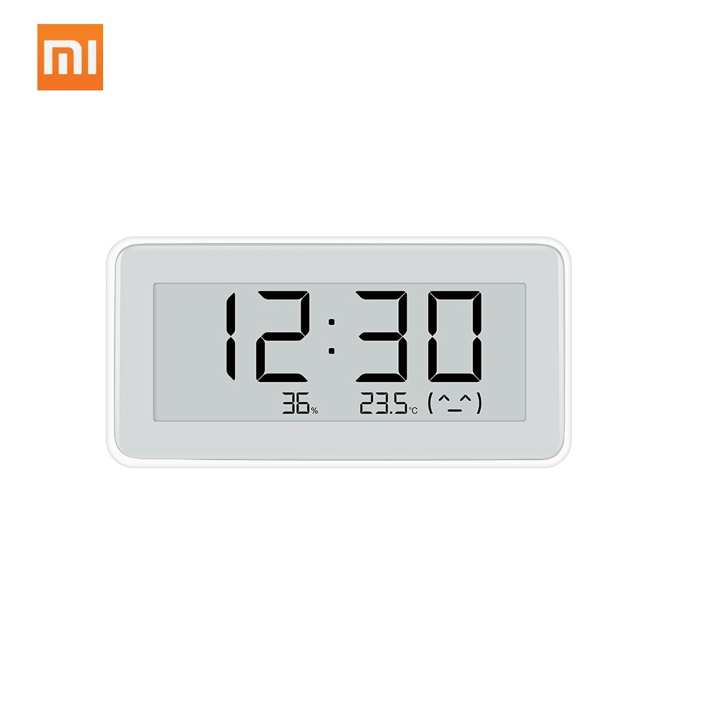 Original Xiaomi Mi Multifunctional Digital Clock Electronic-INK Screen Temperature Humidity Sensor