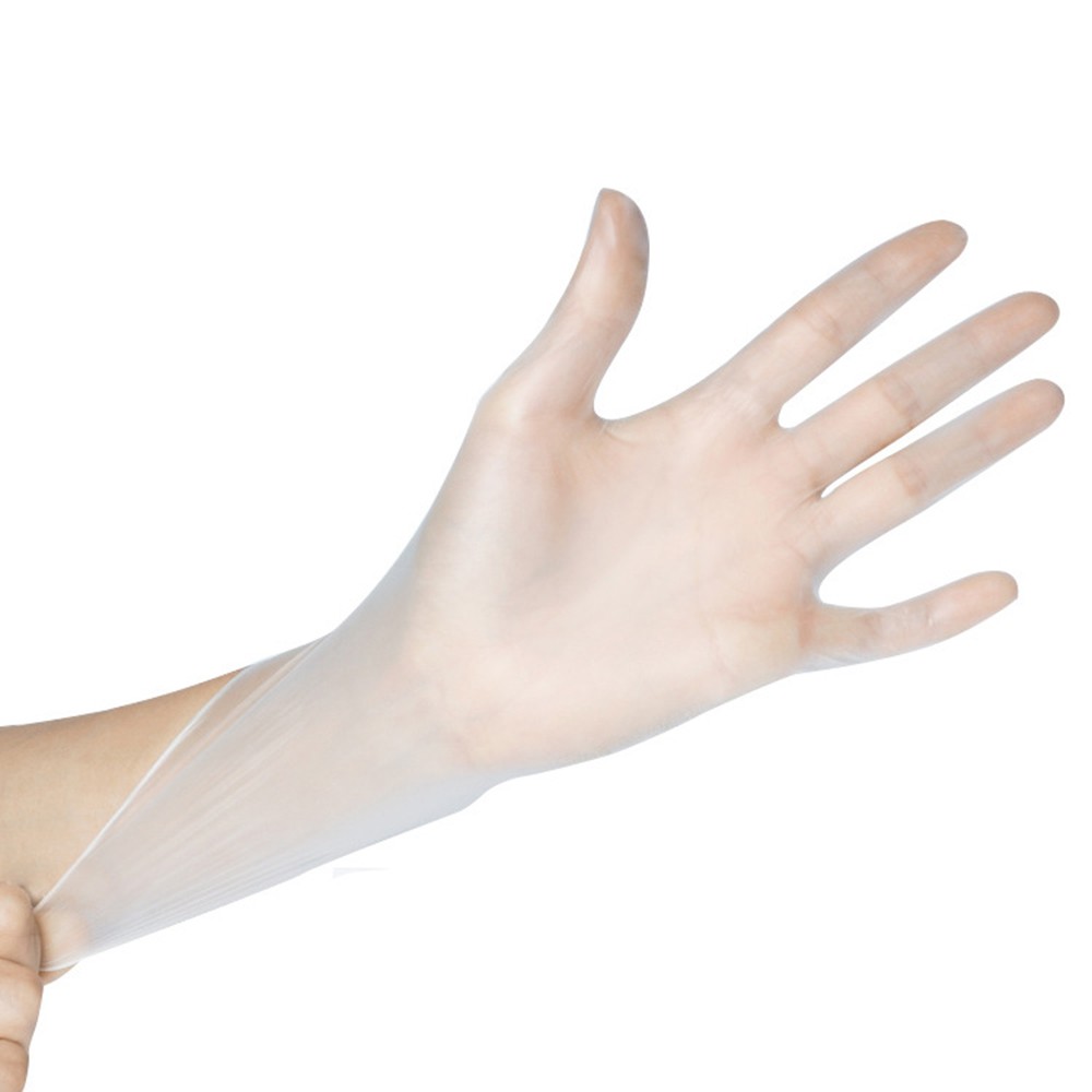 100Pcs Disposable PVC Gloves Food-grade Transparent Protective Gloves Kitchen Baking Sloves