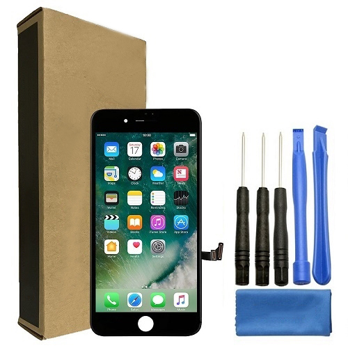 iPhone 7 Screen Replacement LCD Repair Kit + Small Parts + Tools + Easy Video Instructions - Black