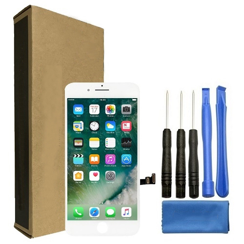 iPhone 7 Plus Screen Replacement LCD Repair Kit + Small Parts + Tools + Easy Video Instructions - White