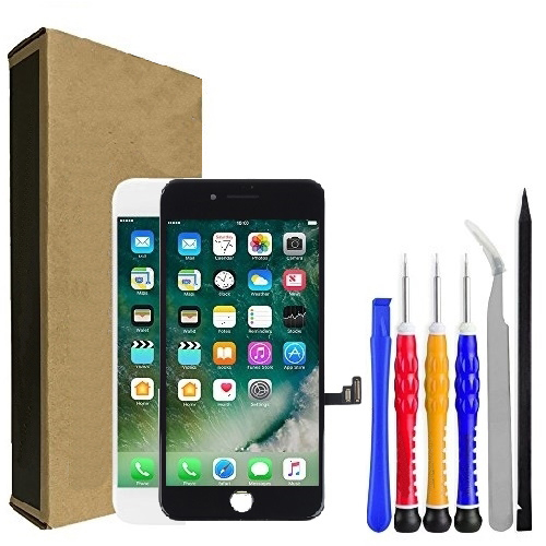 iPhone 8 Plus Screen Replacement PREMIUM LCD Repair Kit + Home Button / Camera + Easy Video Instructions