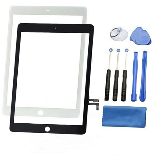 iPad Air Screen Replacement Glass Touch Digitizer Repair Kit + Tools + Easy Video Instructions - Black / White