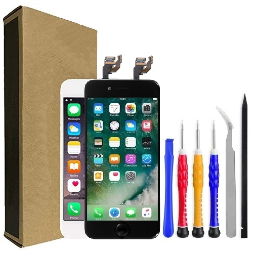 iPhone 6 Screen PREMIUM LCD Replacement Kit + Home Button / Camera + Easy Video Instructions