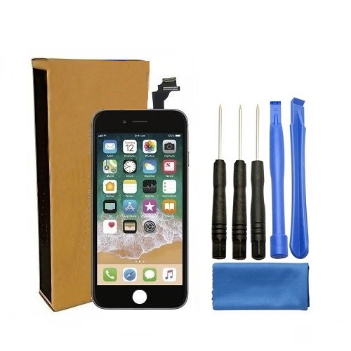 iPhone 6 Plus Screen Replacement LCD Repair Kit + Small Parts + Tools + Easy Video Instructions - Black