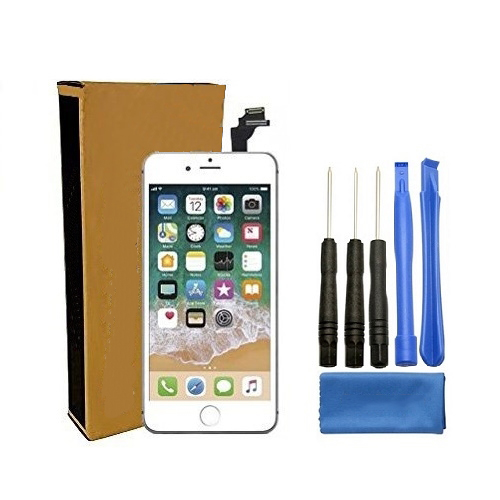 iPhone 6 Plus Screen Replacement LCD Repair Kit + Small Parts + Tools + Easy Video Instructions - White