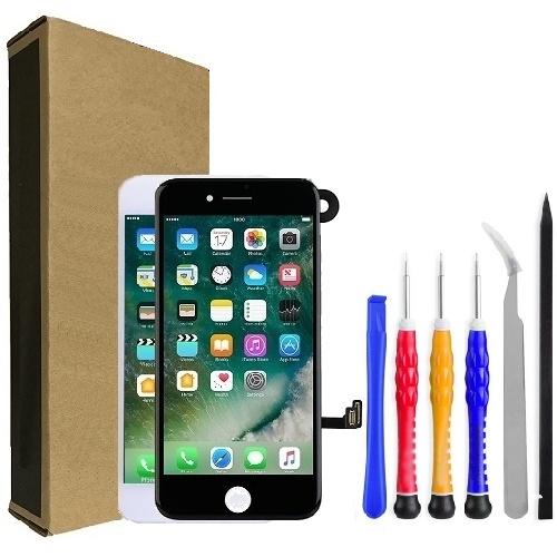 iPhone 7 Screen Replacement EXPRESS Repair Kit + Camera + Easy Video Instructions - Black