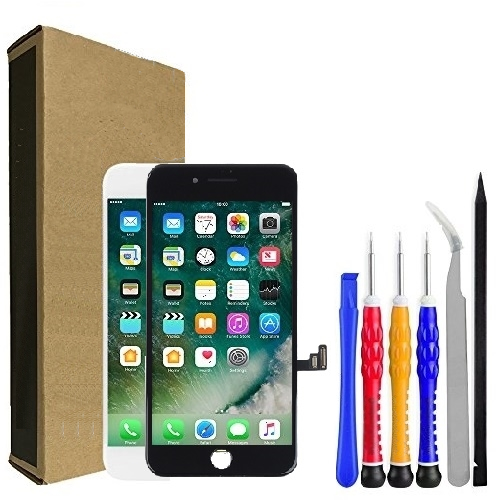 iPhone 8 Plus Screen Replacement EXPRESS Repair Kit + Camera + Easy Video Instructions - Black