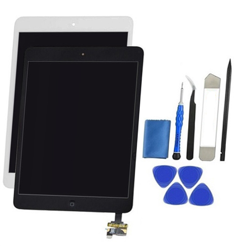 iPad Mini 1 Screen Replacement Premium LCD and Digitizer Repair Kit 7.9" - Black / White