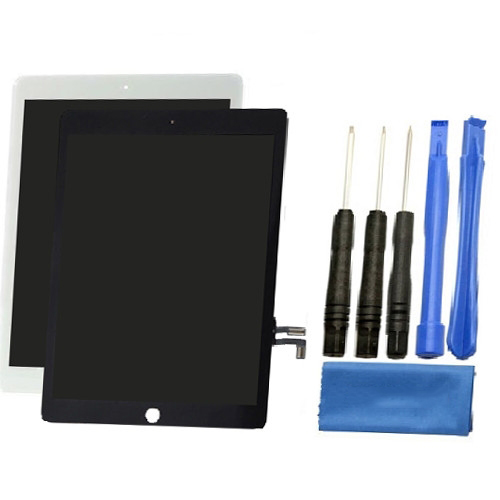 iPad 5 2017 LCD Screen Replacement + Glass Touch Digitizer Repair Kit - Black | White