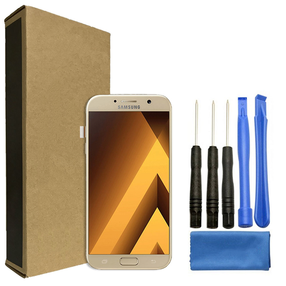 Samsung Galaxy A7 LCD Screen Replacement + Glass Touch Digitizer Repair Kit (2017) - Gold