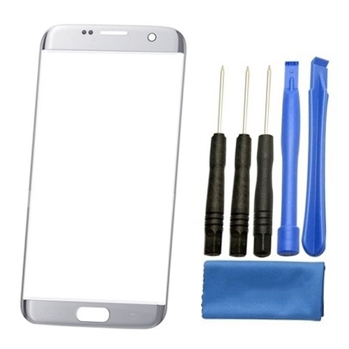 Samsung Galaxy S7 Edge Glass Screen Replacement Repair Kit G935 - Silver