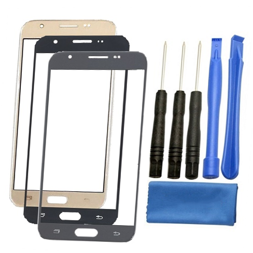 Samsung Galaxy J3 Glass Screen Replacement Repair Kit J327 2017 - Black Silver Gold