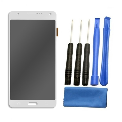 Samsung Galaxy J7 Screen Replacement LCD Repair Kit J700 J710 - J700 2015 White