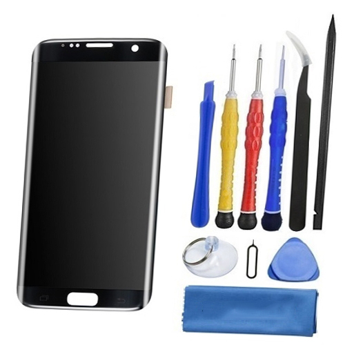 Samsung Galaxy S7 Edge Screen Replacement Premium LCD and Digitizer Premium Repair Kit - Black