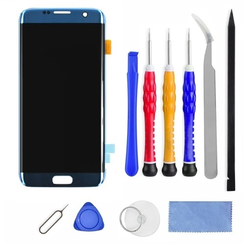 Samsung Galaxy S7 Edge Screen Replacement LCD and Digitizer Premium Repair Kit G935 - Blue