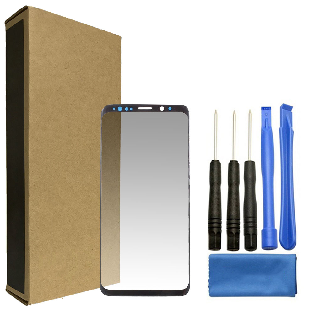 Samsung Galaxy S9 Glass Screen Replacement Repair Kit - Black