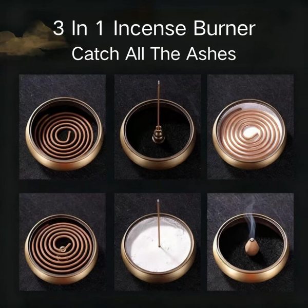 Zen Artistry: 16-Piece Brass Incense Ceremony Set & Powder Mold Kit