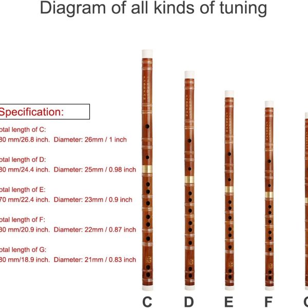 Authentic Handmade Chinese Bamboo Flute (Dizi) | Traditional Woodwind Instrument