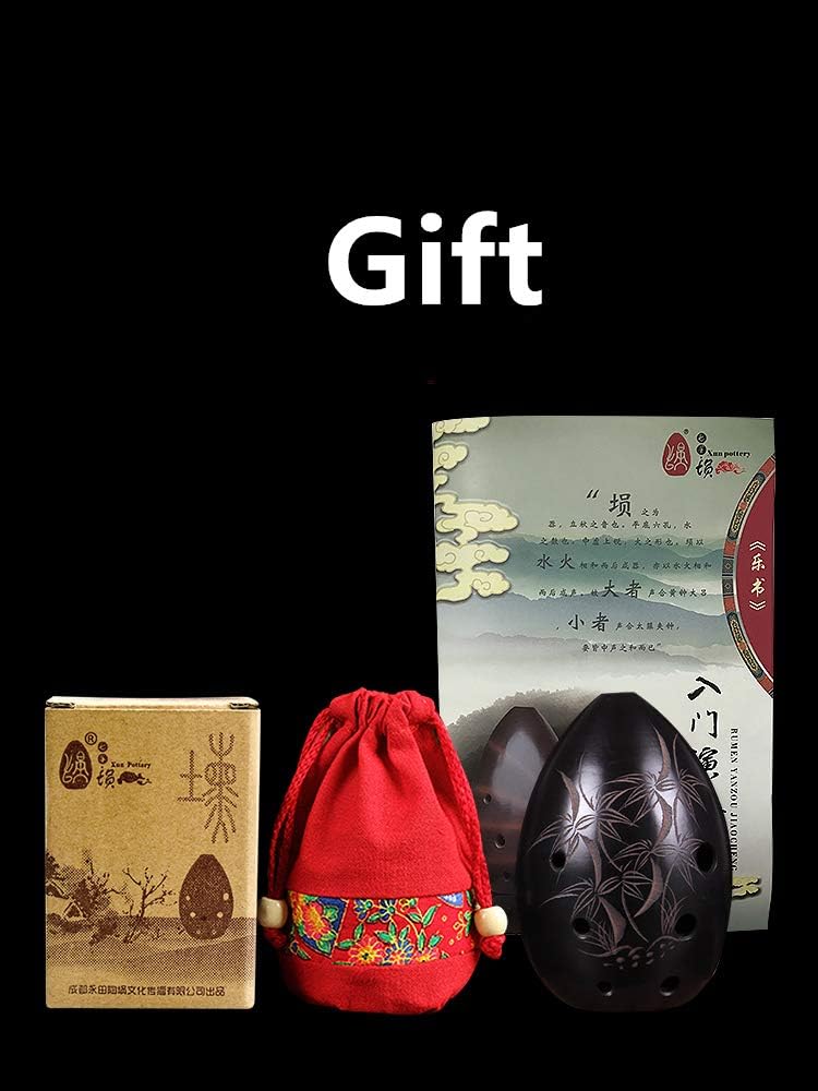 Heritage Ceramic Xun | Traditional 8-Hole Chinese Ocarina (Key of F)